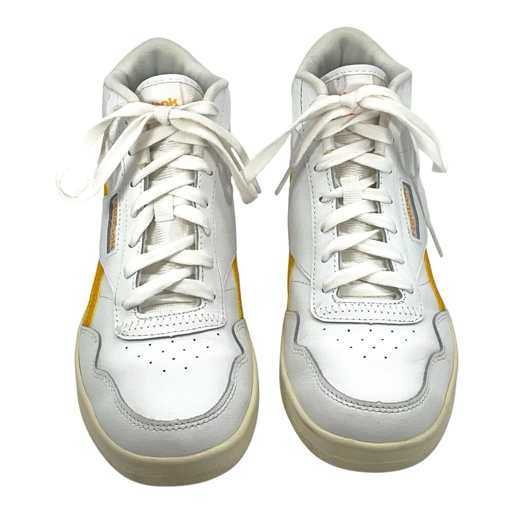 Reebok Royal BB4500 Hi 2 Women’s White Yellow High Top Shoes Size 7.5 - Picture 3 of 7